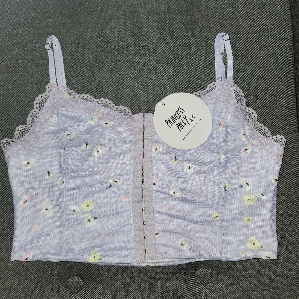 NWT Floral Crop Top